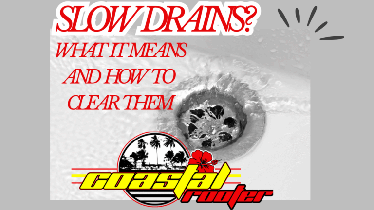 slow drains? what it means and how to clear them